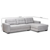 Baxton Studio Langley Light Grey Upholstered Sectional Sofa with Right Facing Chaise 158-9739